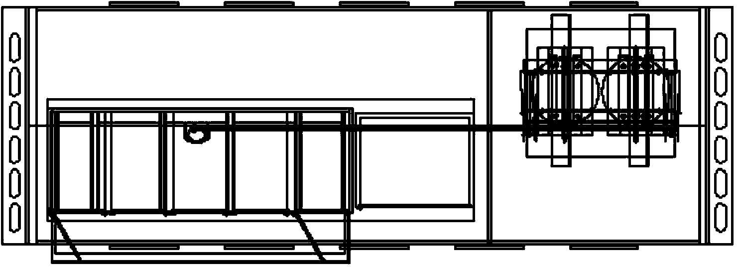 Box-type opening and closing station without external power supply