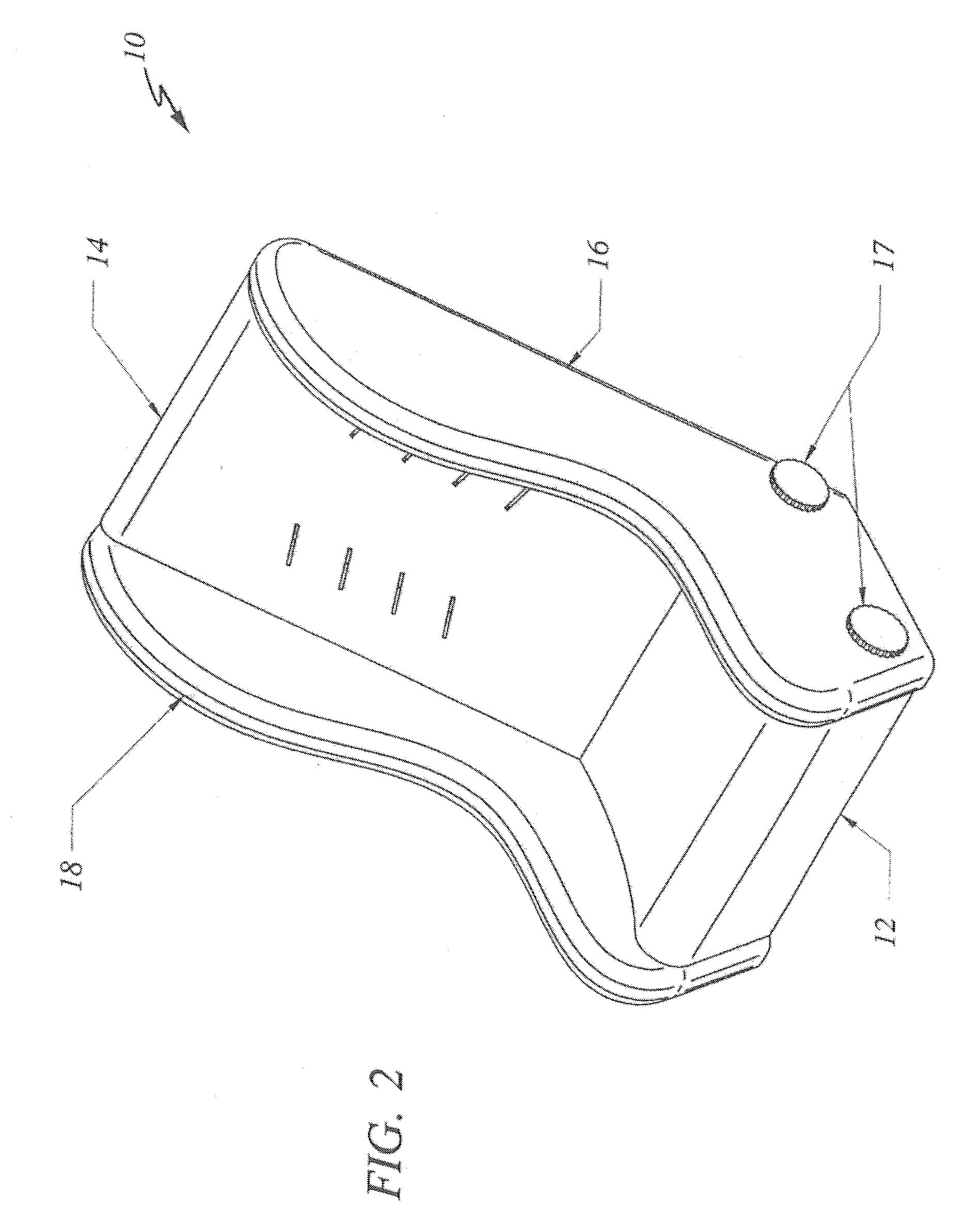 Washable child car seat subframe