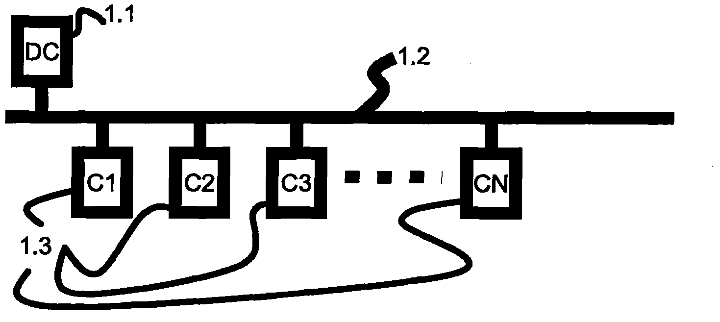 Method and device for allocating MAC addresses in a carrier-current communication network