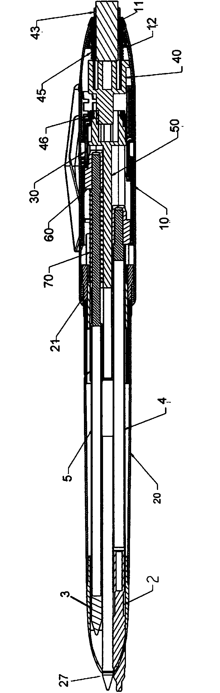 Multi-function writing instrument with propulsion mechanism