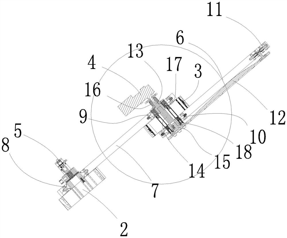 Portable wheel-tracked double-swing-arm mobile robot