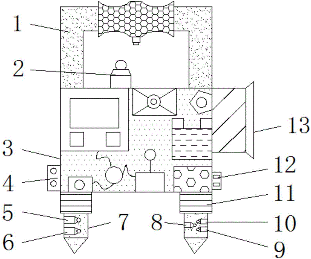 Online saline-alkali land analysis apparatus based on Internet of Things