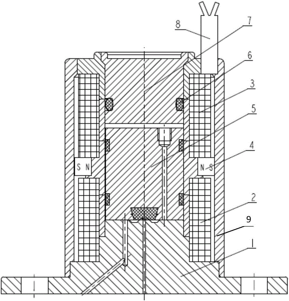 Mini-type bistable-state self-locking valve