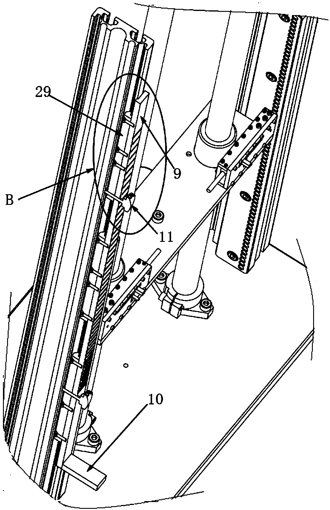 A vertical impact testing machine