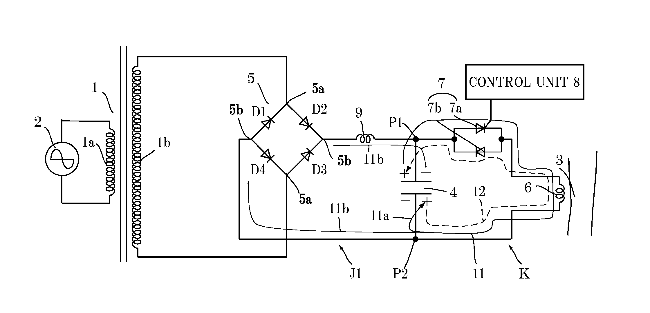 Medical successive magnetic pulse generation device