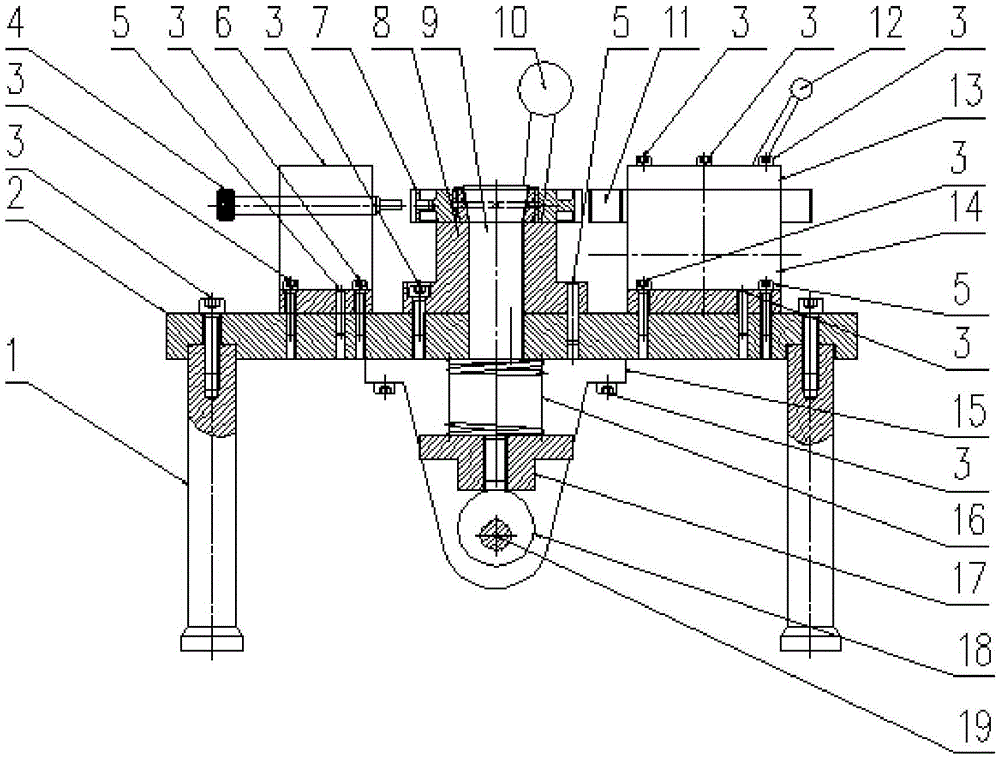 Tool for detecting location degree of workpiece hole