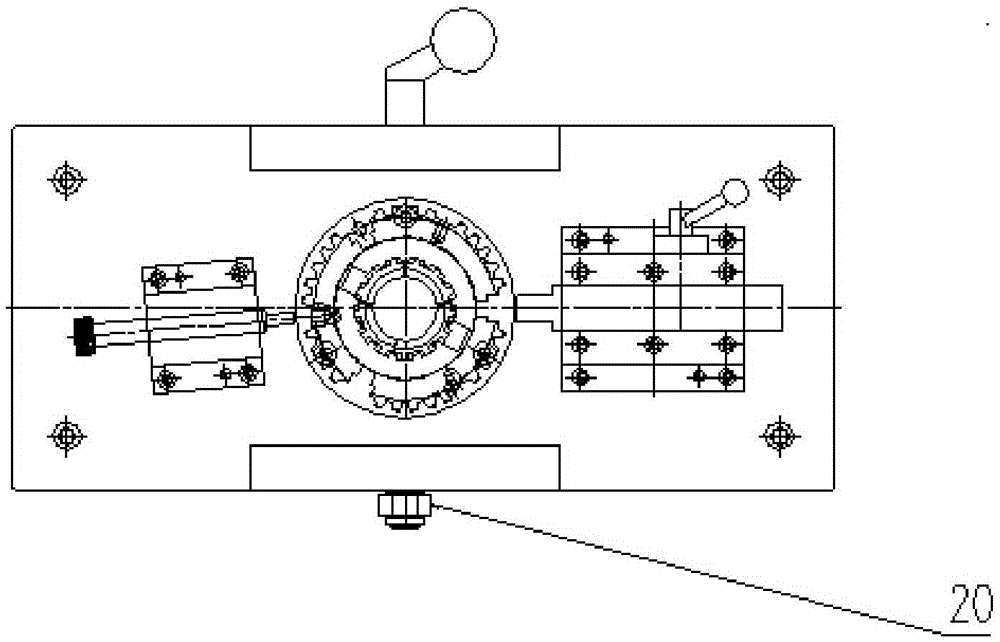 Tool for detecting location degree of workpiece hole