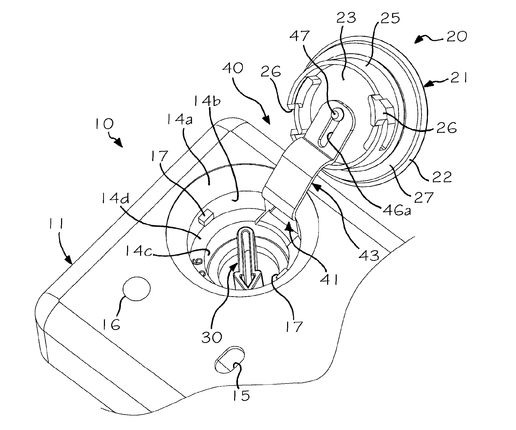 Dispenser of washing agents for a household washing machine, in particular a dishwasher