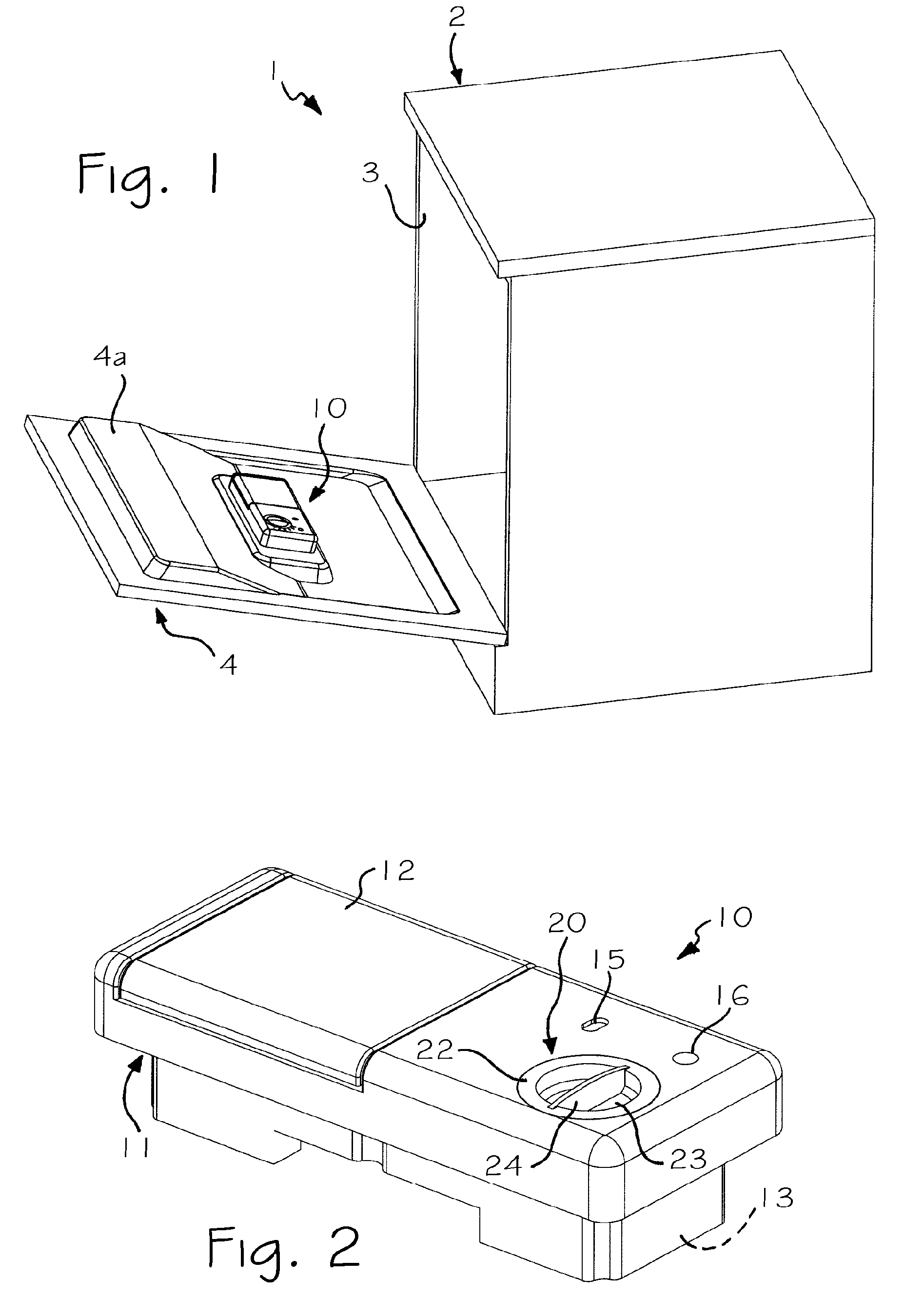 Dispenser of washing agents for a household washing machine, in particular a dishwasher