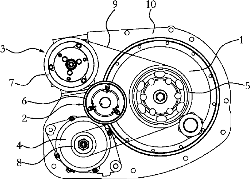 Power assembly for electric automobile