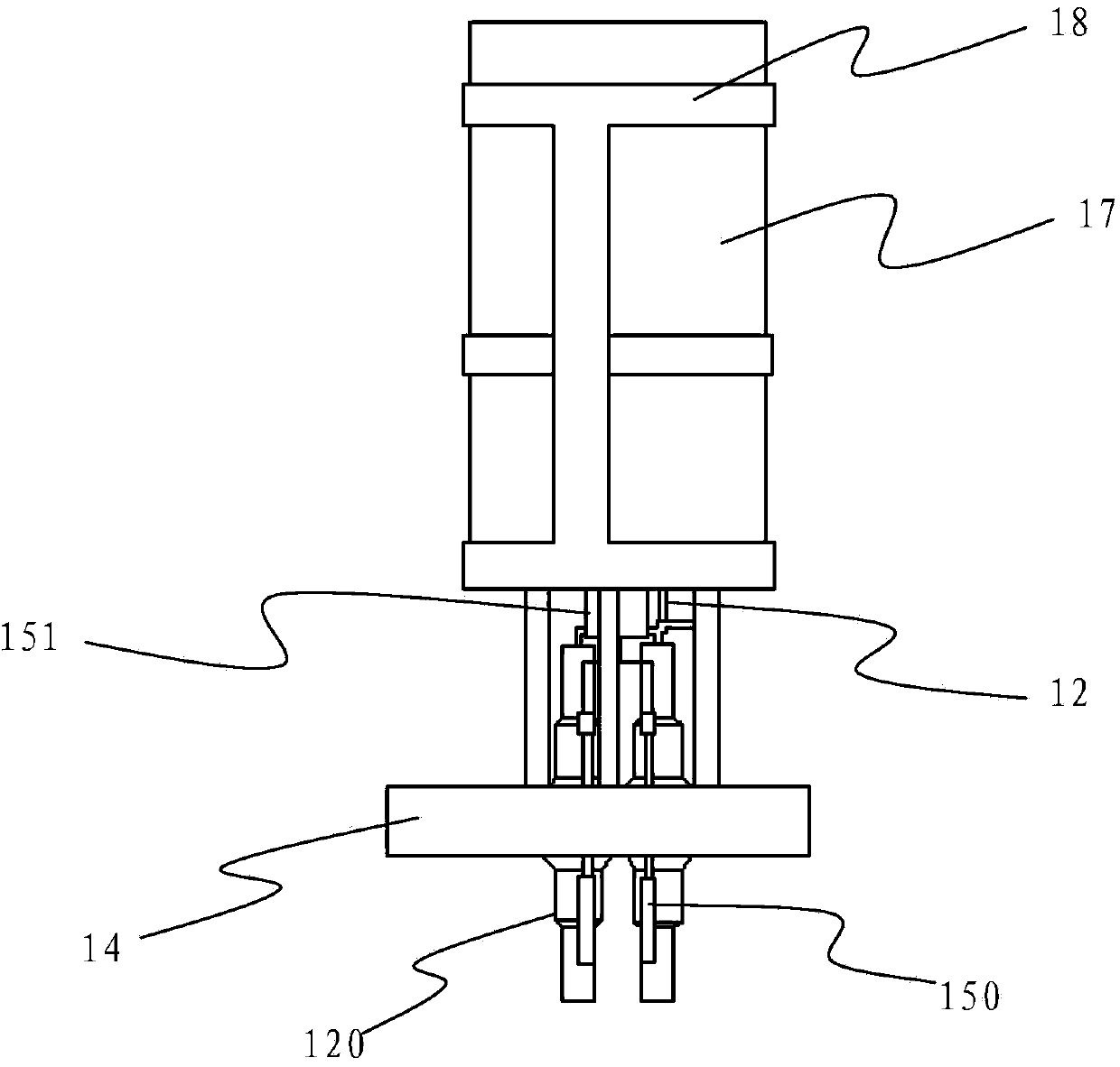 Heating evaporation source for organic materials