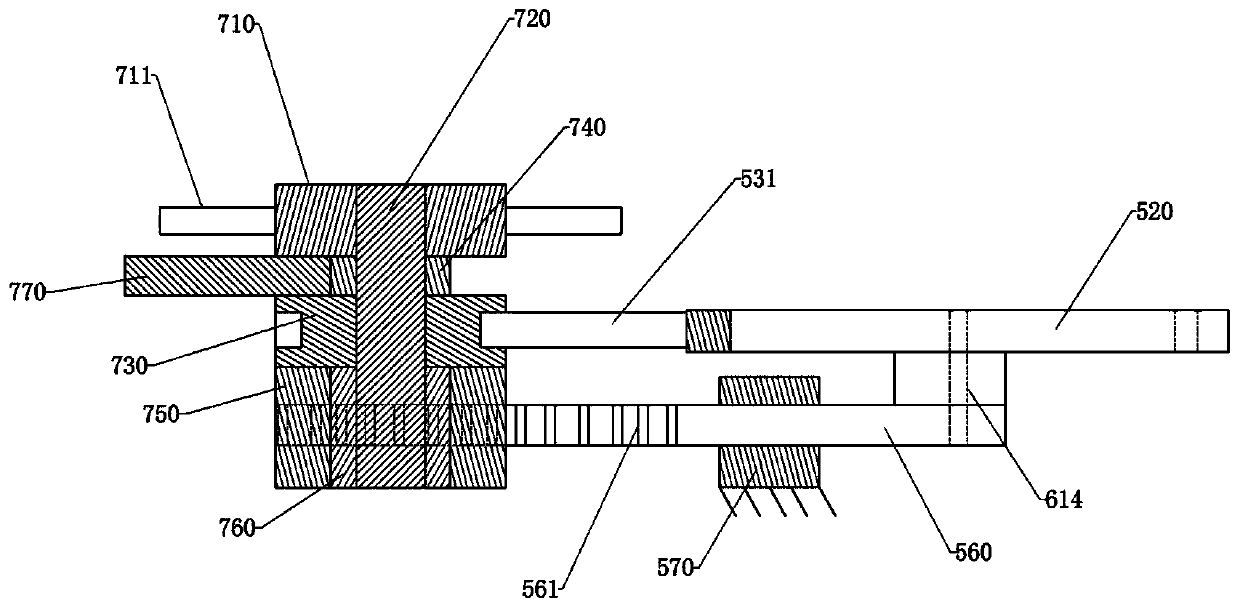 Feeding mechanism for automobile engine hood lock bolts