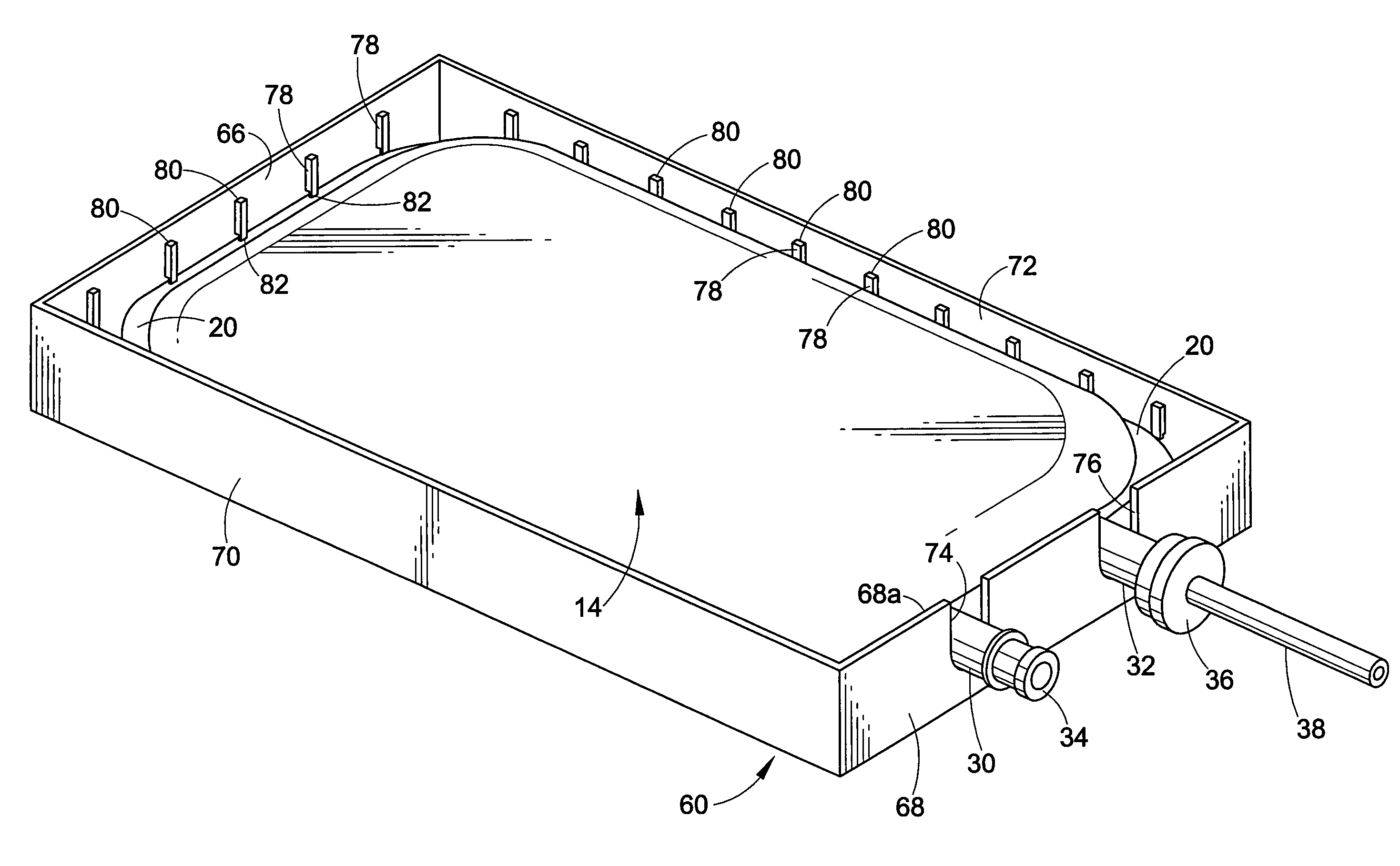 Enclosure for ink reservoir bag