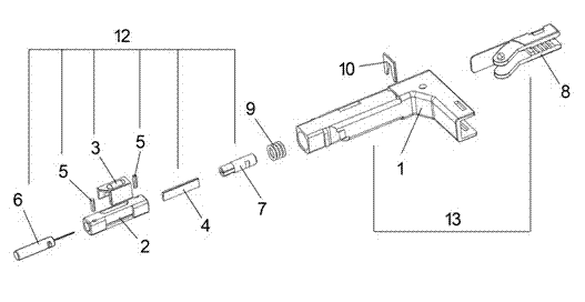 Inclination-angle-line-type fiber splicer capable of being opened and used repeatedly