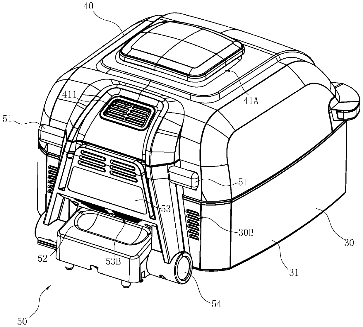 Pot cover and air frying pot with pot cover