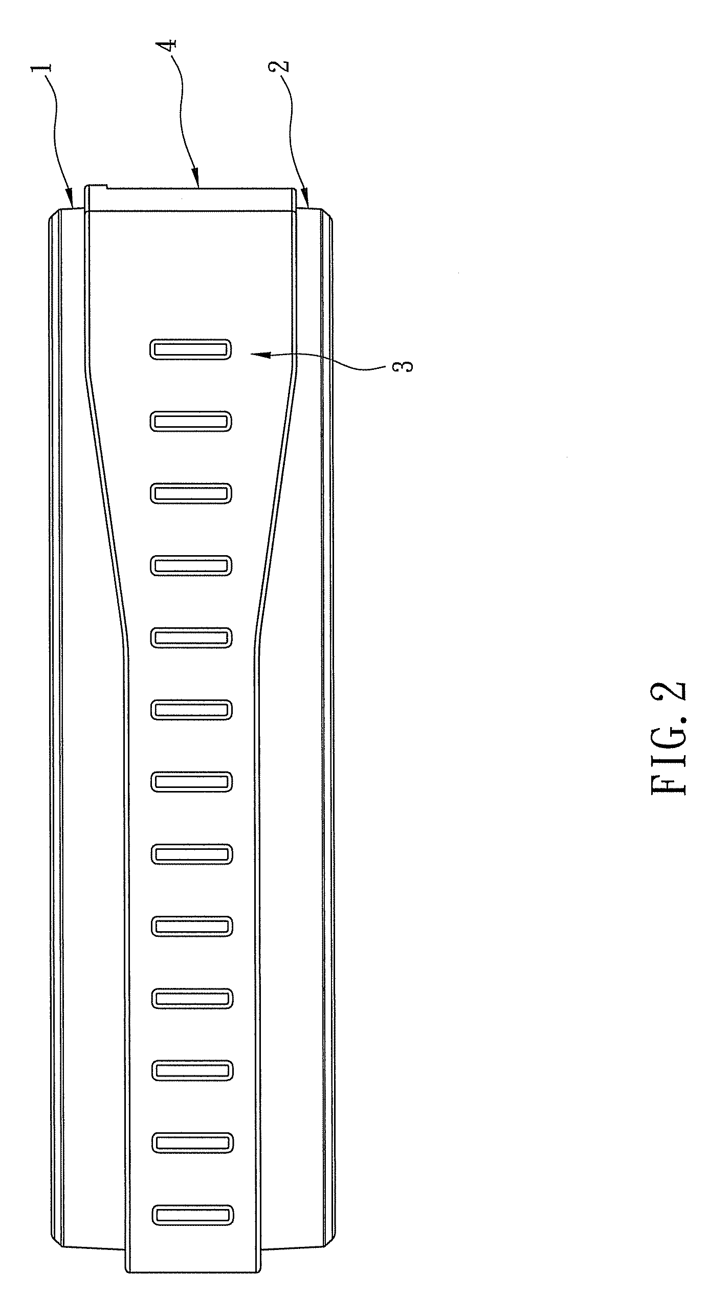 Housing with hidden ventilation holes