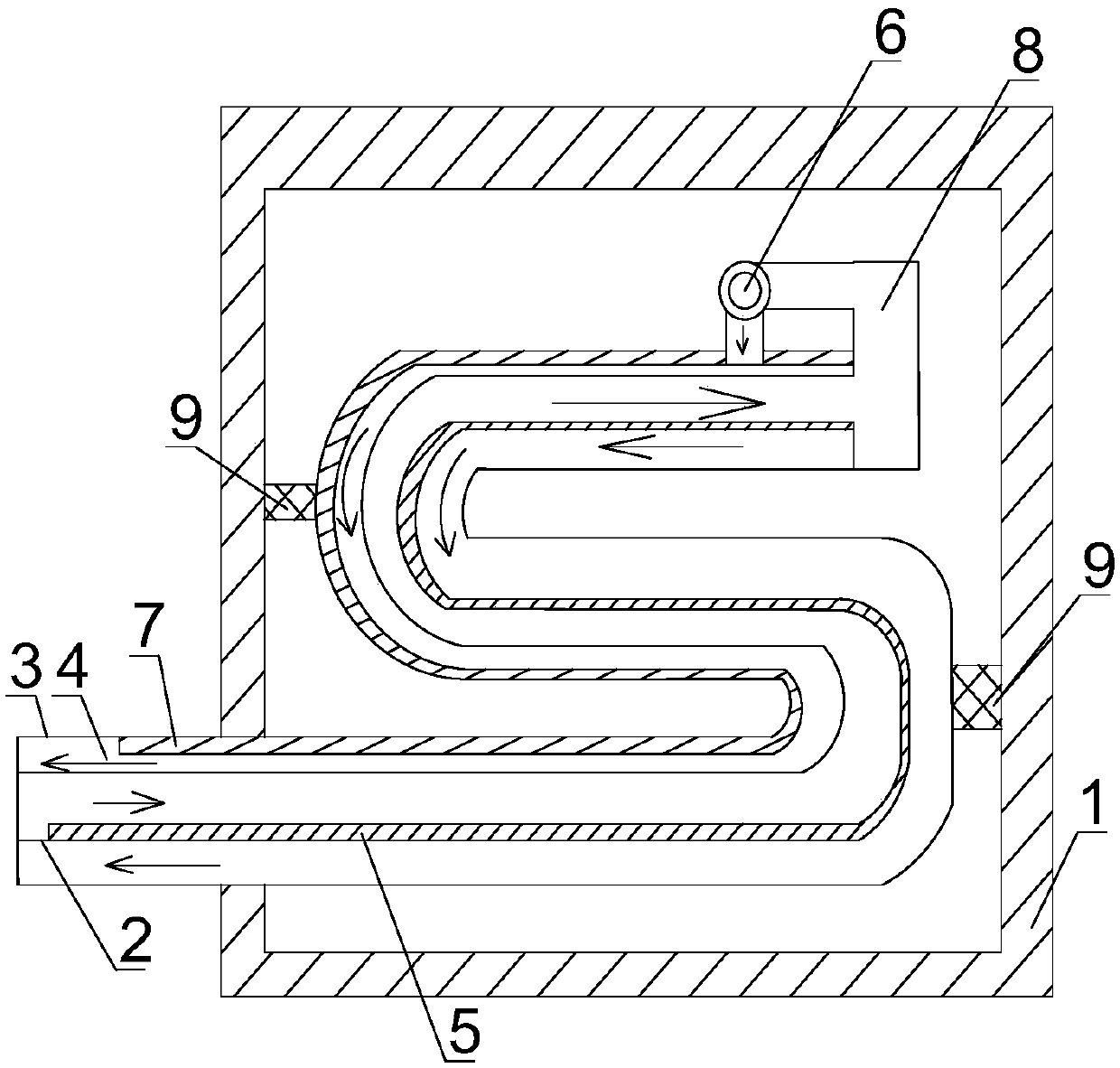 Drying system for drying granular materials