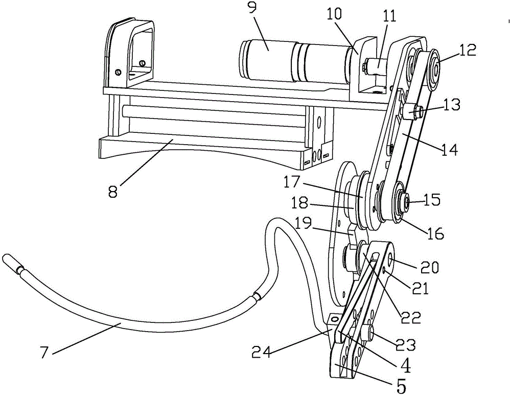 Single-freedom rehabilitation mechanical hand driving device