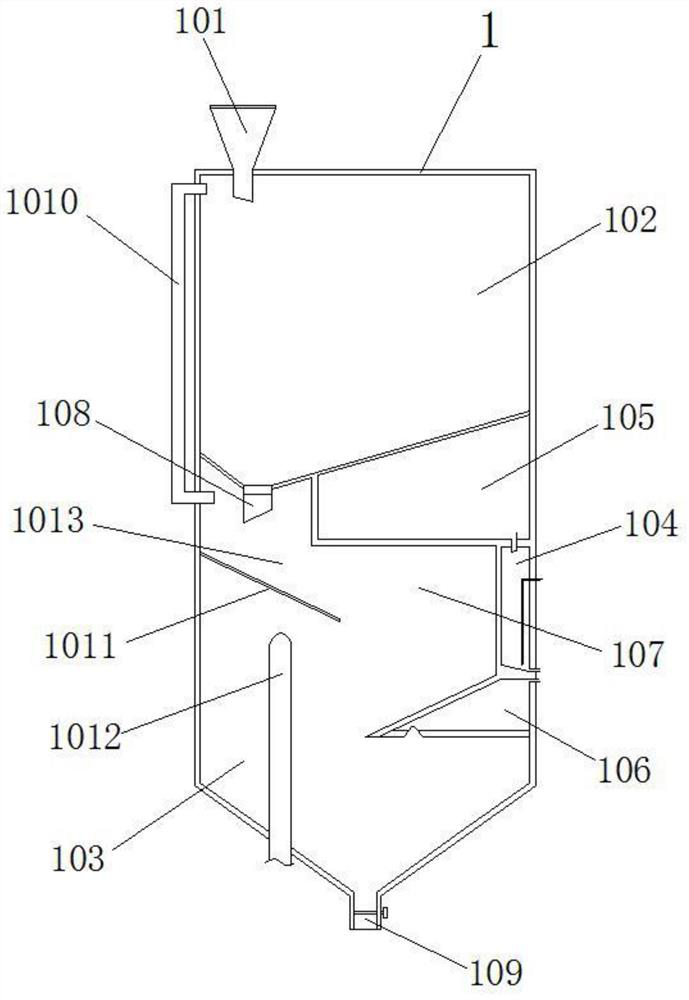 Residual blood burning treatment device for drug clinical test