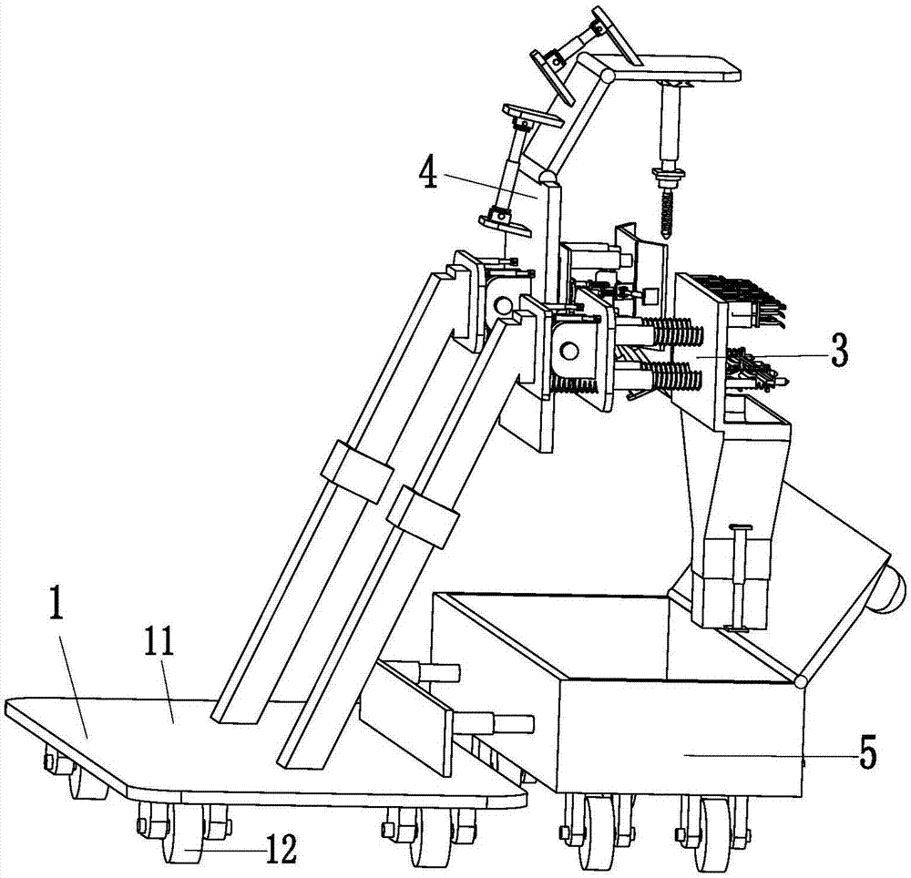 Automatic ecological concrete construction machine for municipal road paving