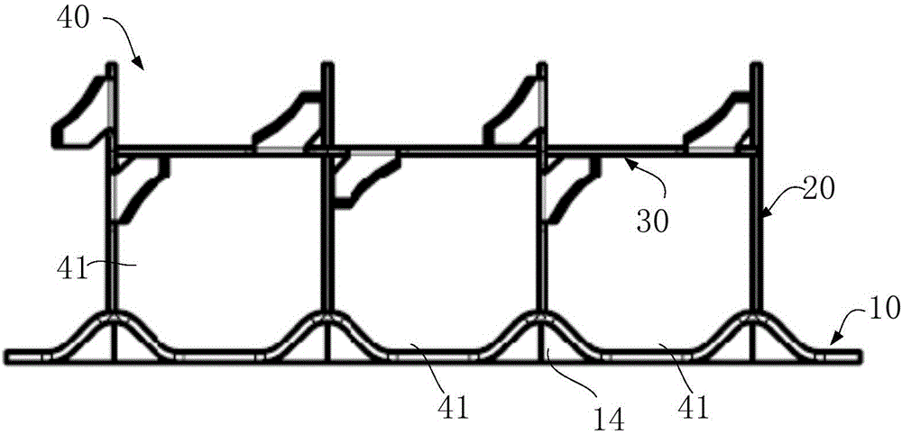 Outer strip, location grid of nuclear reactor fuel subassembly, and nuclear reactor fuel subassembly