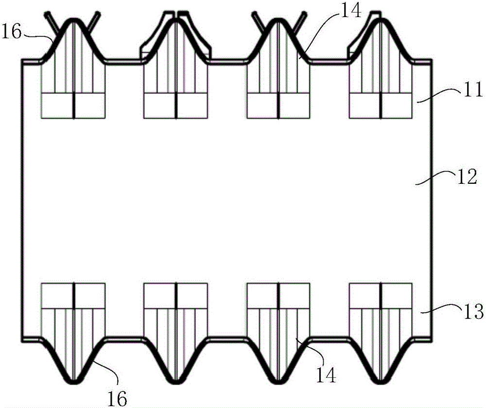 Outer strip, location grid of nuclear reactor fuel subassembly, and nuclear reactor fuel subassembly