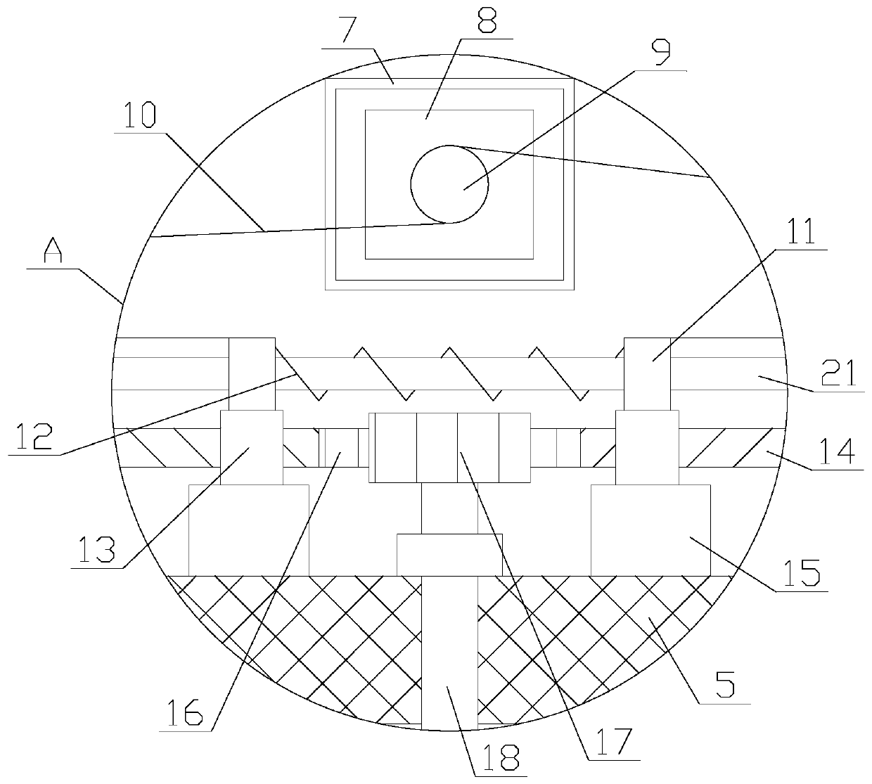 Purification tower having anti-freezing function and used for acid mist treatment