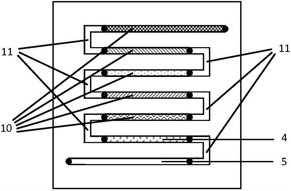 Micro-fluidic chip for chemiluminescence detection and detection method thereof