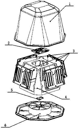 Obstacle avoidance detecting device for an electric power inspection unmanned aerial vehicle