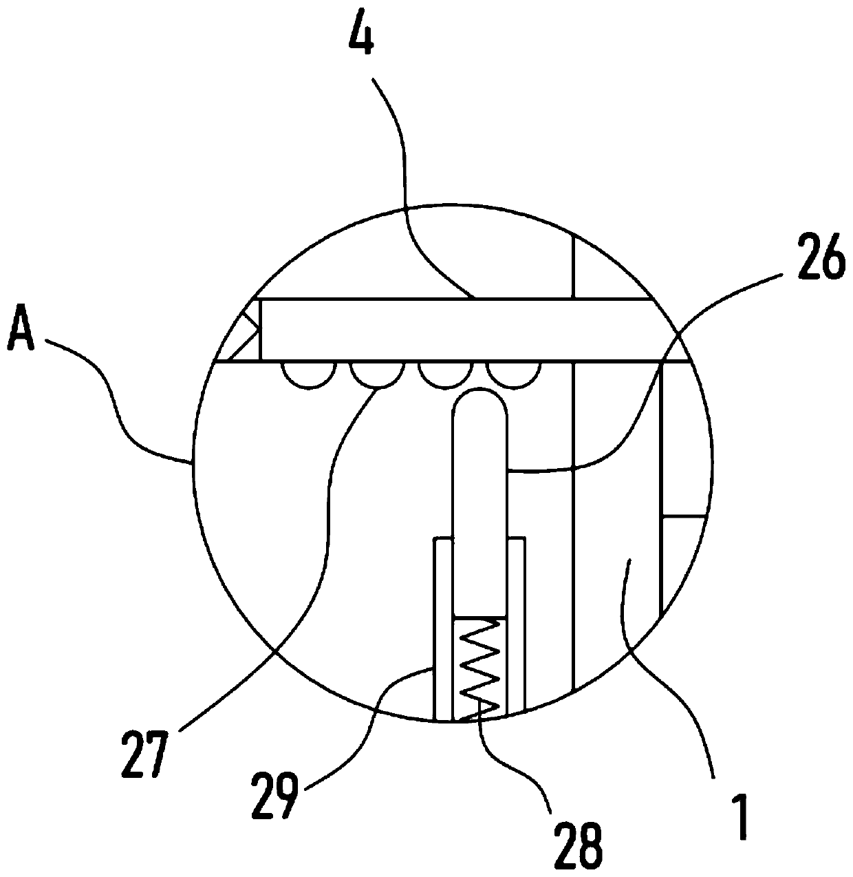 Rapid sand screening device for municipal engineering construction