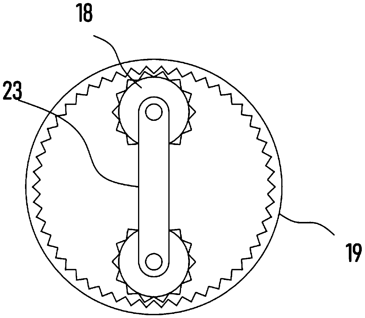 Rapid sand screening device for municipal engineering construction