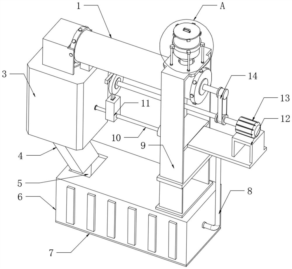 Waste plastic pyrolysis carbonization system