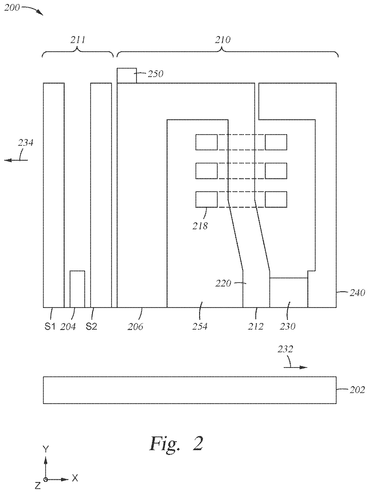 Magnetic Recording Head With Non-Magnetic Conductive Structure