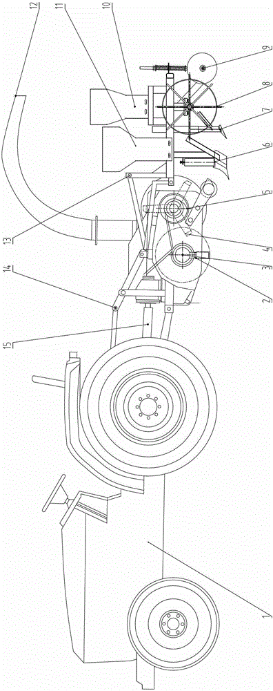 A multifunctional unit for crushing straw, clearing straw, fertilizing, sowing, and covering straw