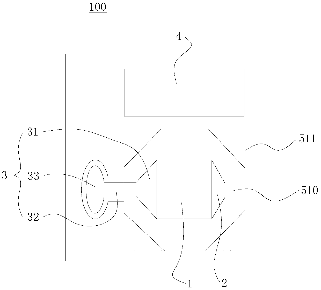 Impedance matching structure and radio frequency device