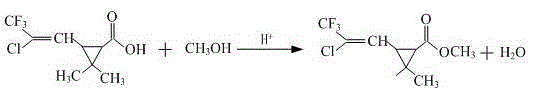 Three-waste-free preparation method for bifenthrin