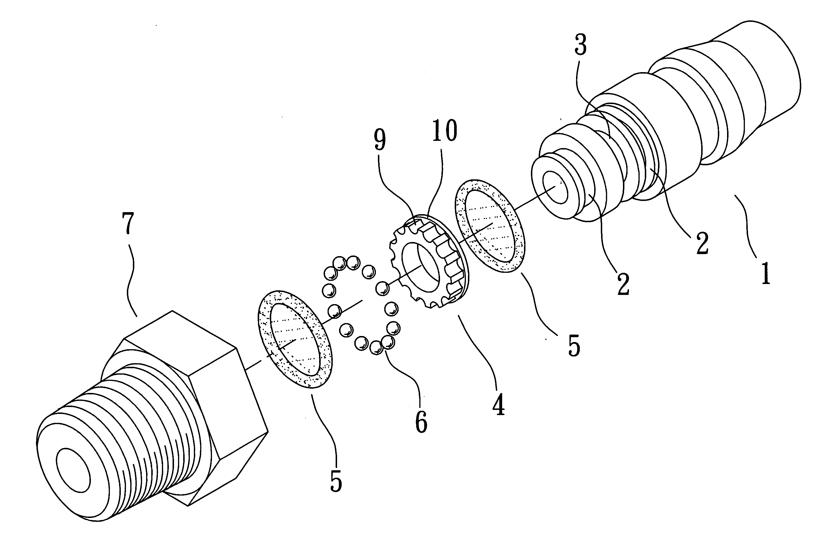 Non-permeable pipe connector structure