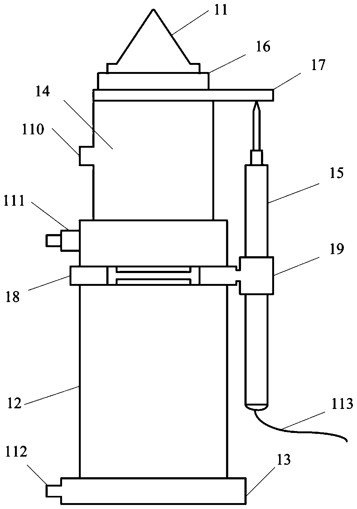 Engineering rock mass mechanical parameter rapid automatic measuring device and application method