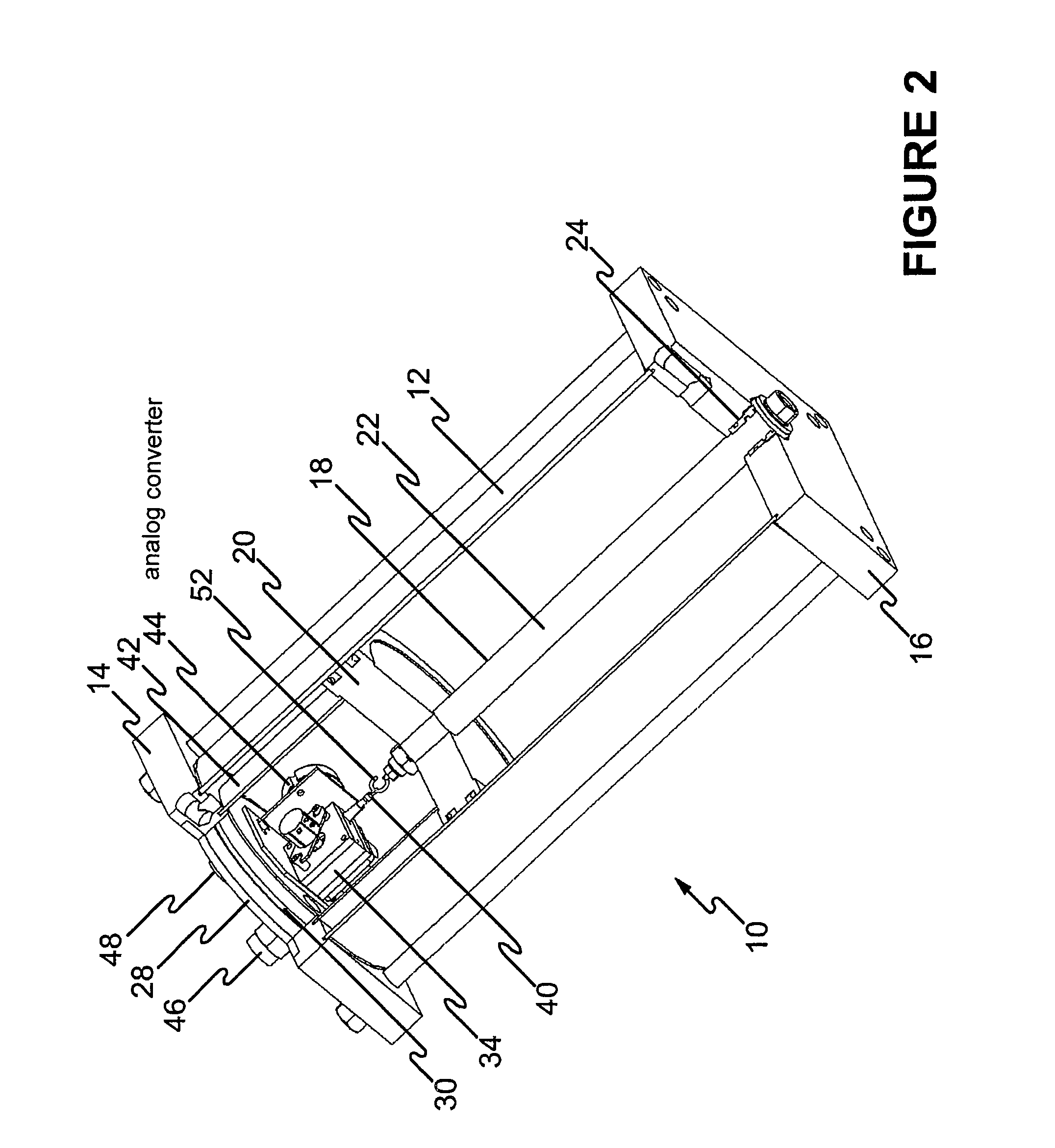 Fluid-powered actuator having an internal position sensor and a sensor module therefor