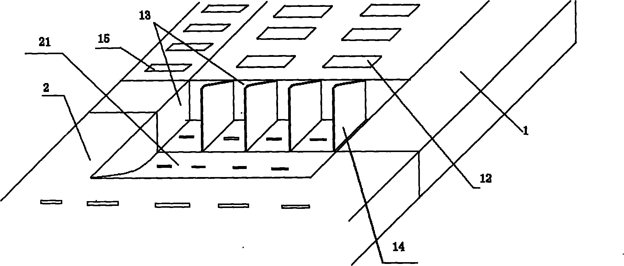 Dung leaking plate structure for sow obstetric table