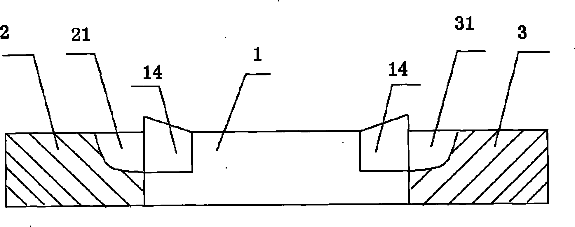 Dung leaking plate structure for sow obstetric table