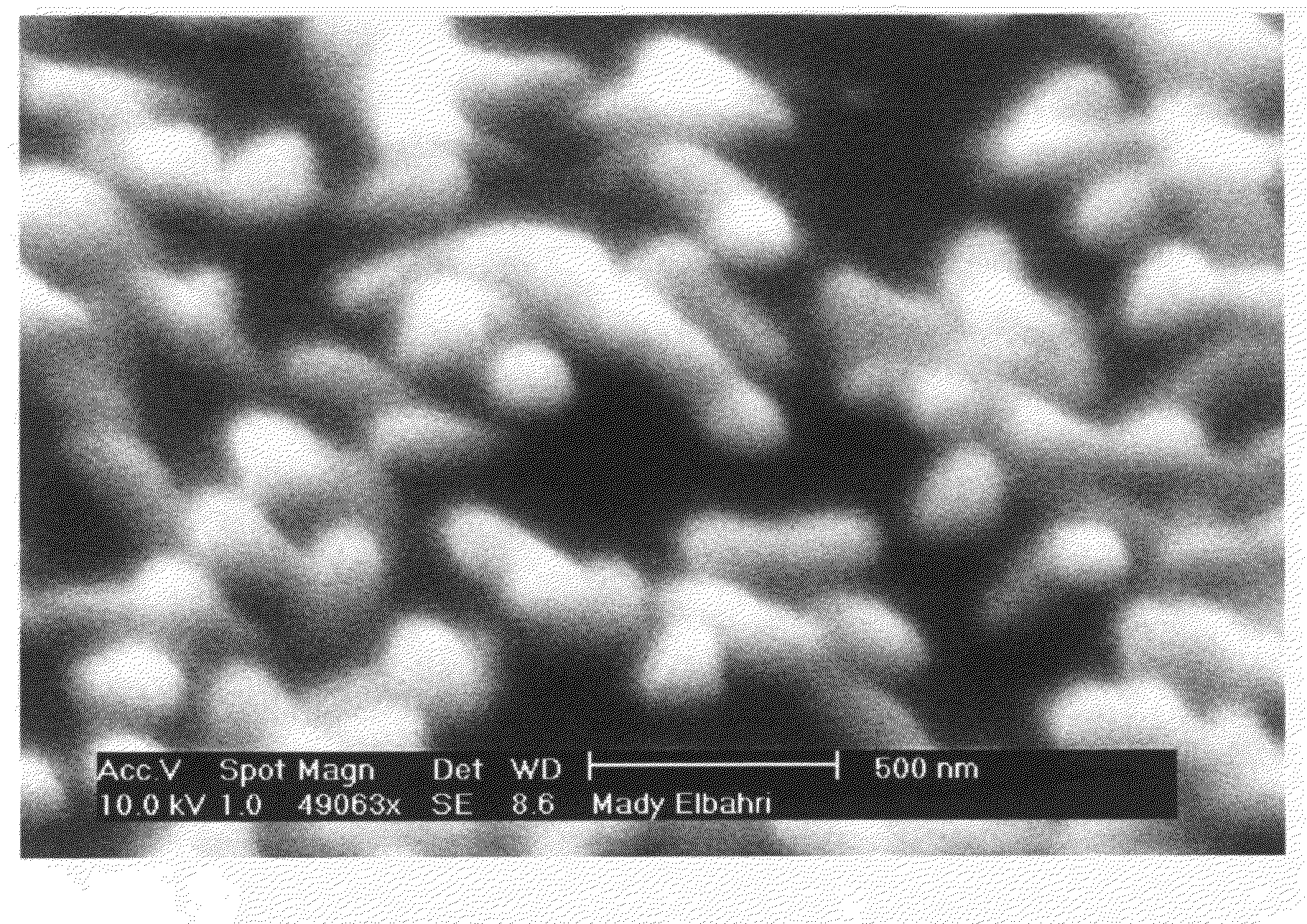 Method for producing nanostructures on a substrate