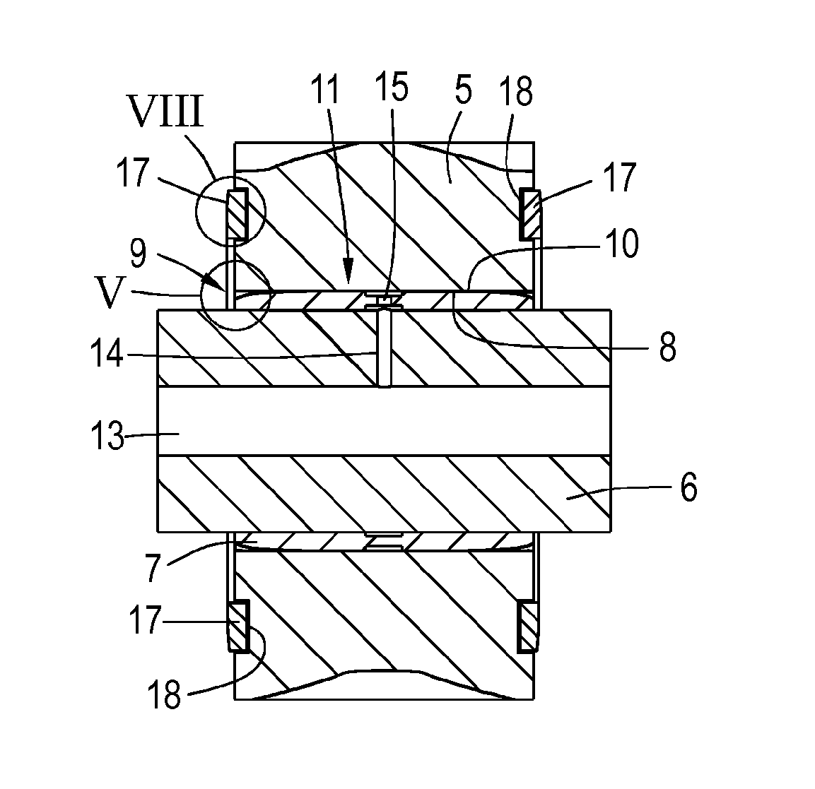 Planetary gear bearing arrangement