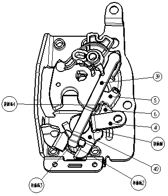 17 B multi-functional door lock assembly