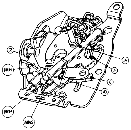 17 B multi-functional door lock assembly