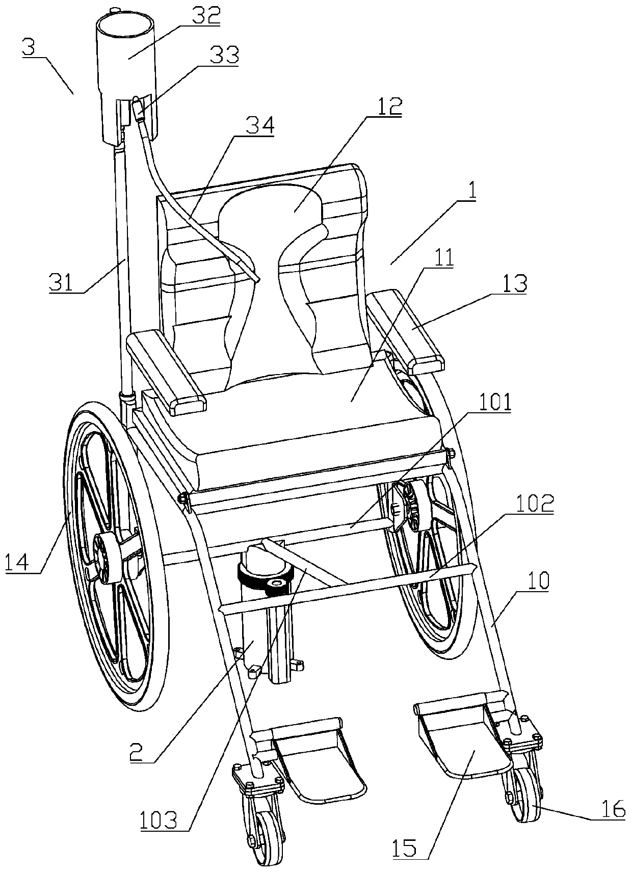 Auxiliary device for barium meal radiography