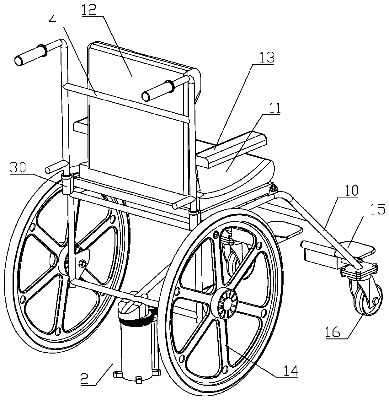 Auxiliary device for barium meal radiography