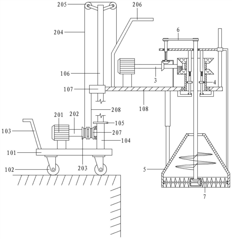 Riverway anti-blocking type environment-friendly dredging vehicle and dredging method