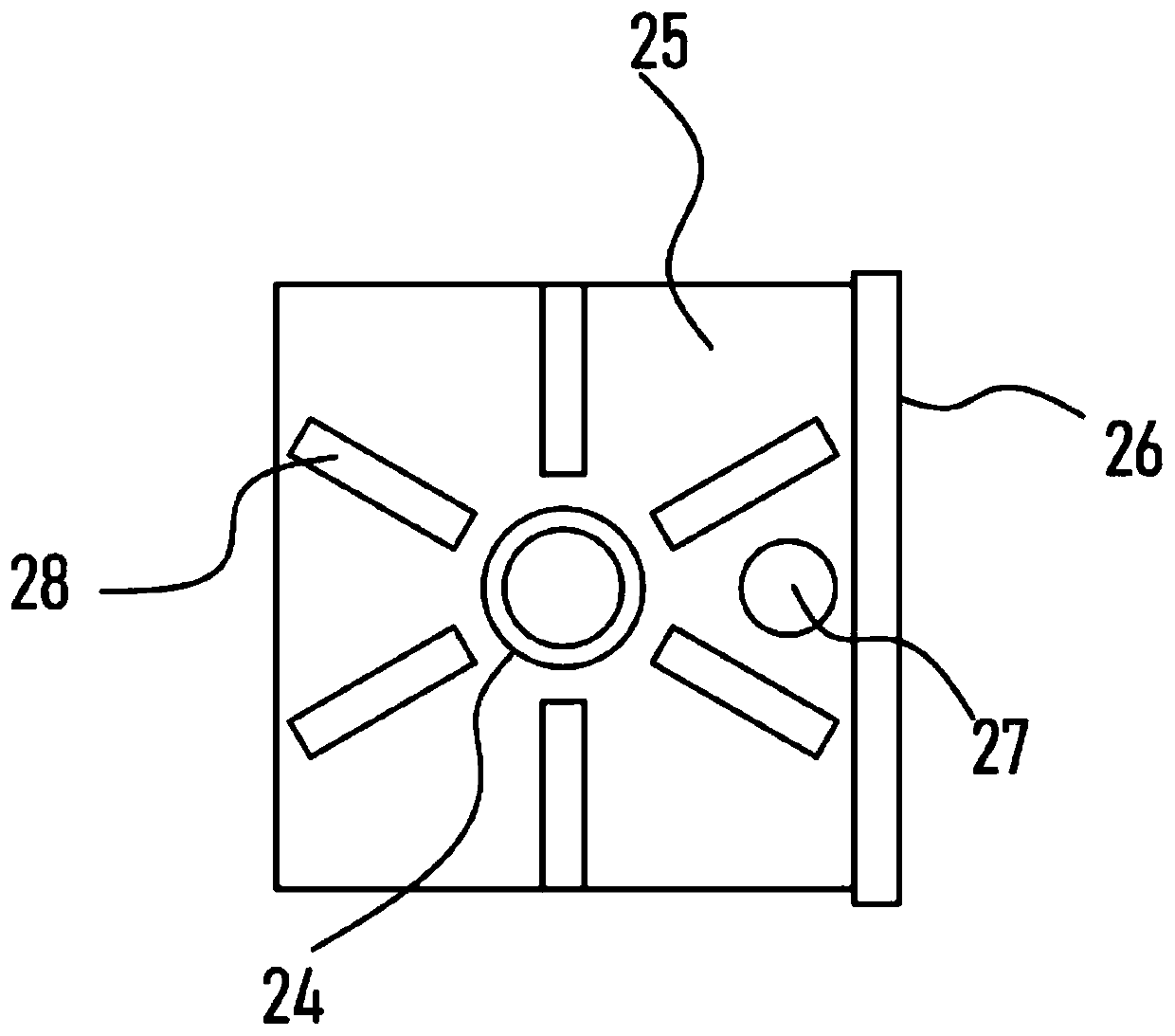 Reaction device for processing motor silicon steel sheet coating liquid