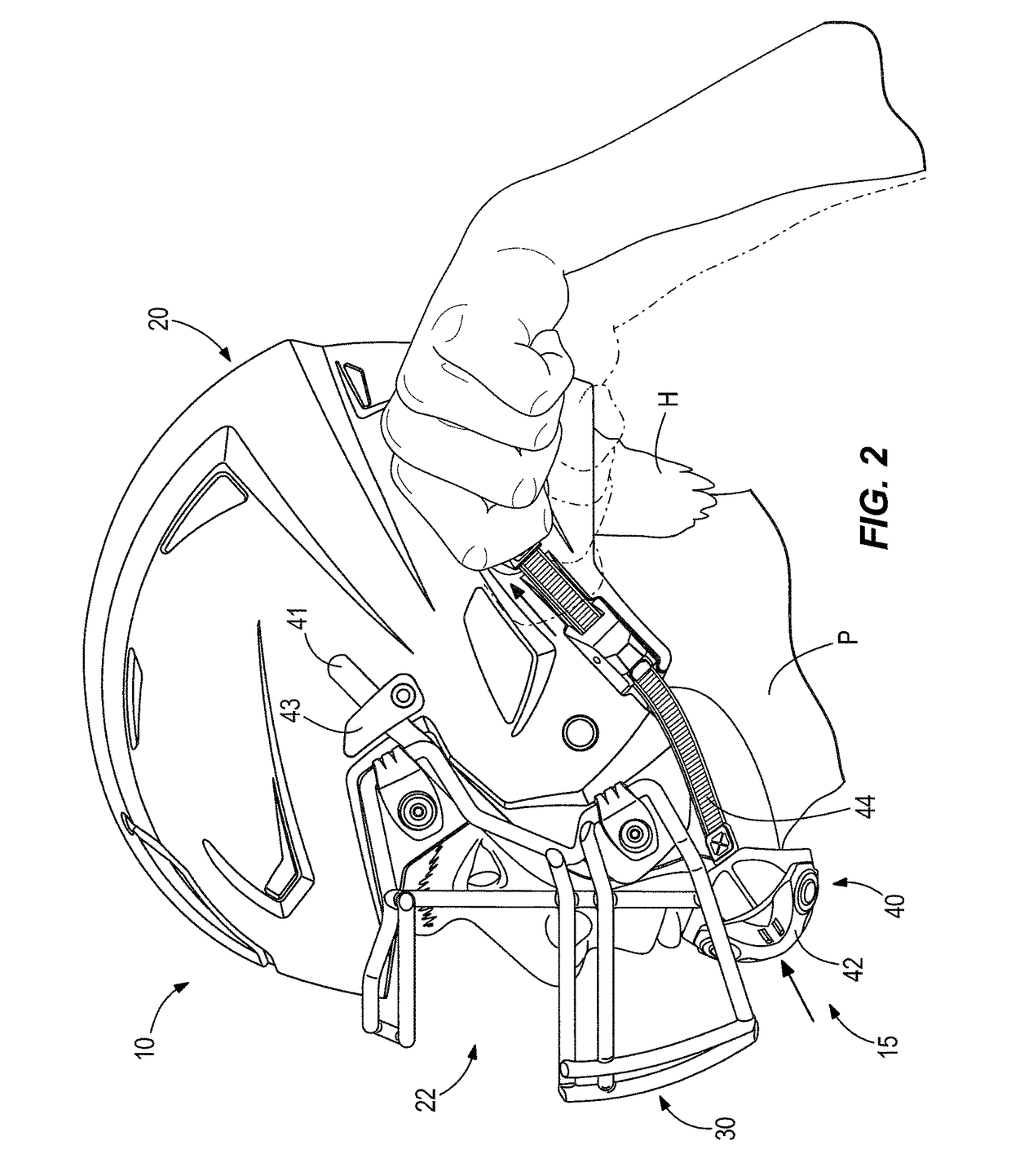 Sports helmet with adjustable chin strap system